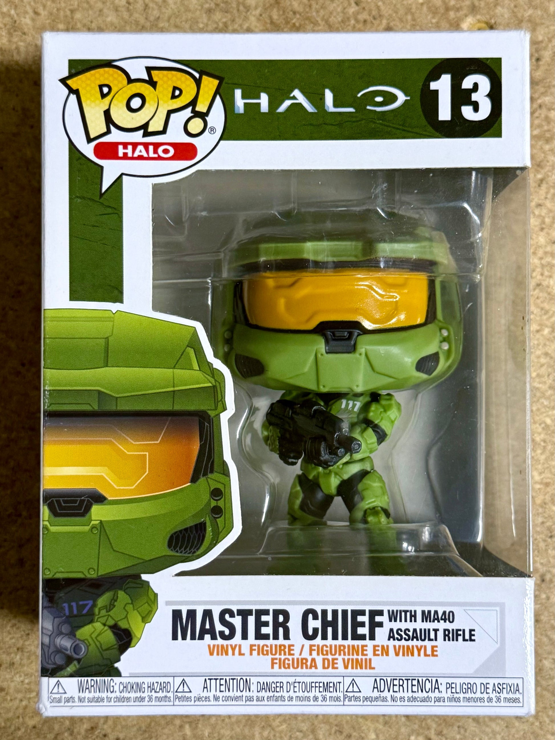 Funko Pop! Games Master Chief #13 Halo With MA40 Assault Rifle 2020 Vaulted