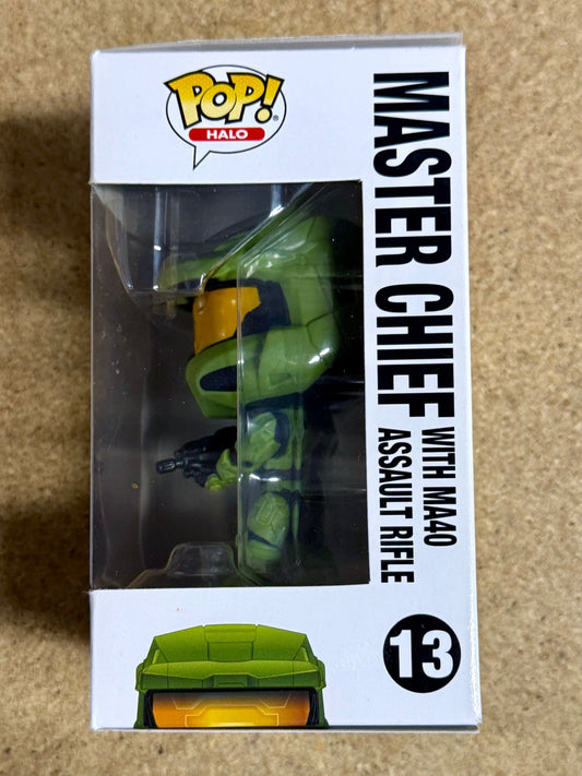 Funko Pop! Games Master Chief #13 Halo With MA40 Assault Rifle 2020 Vaulted