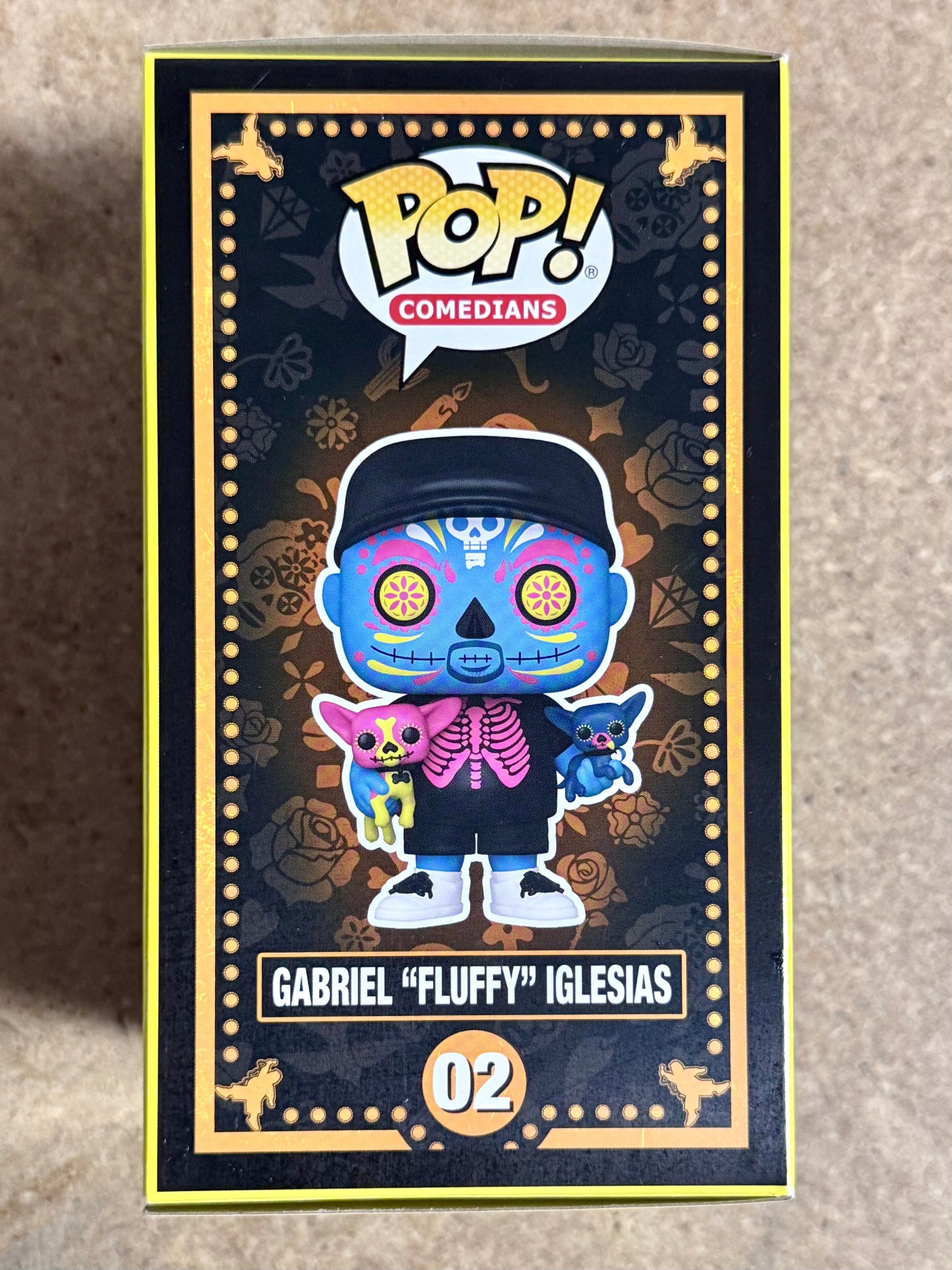Gabriel “FLUFFY” Iglesias Signed BL Dia De Los Muertos Funko Pop! With JSA COA