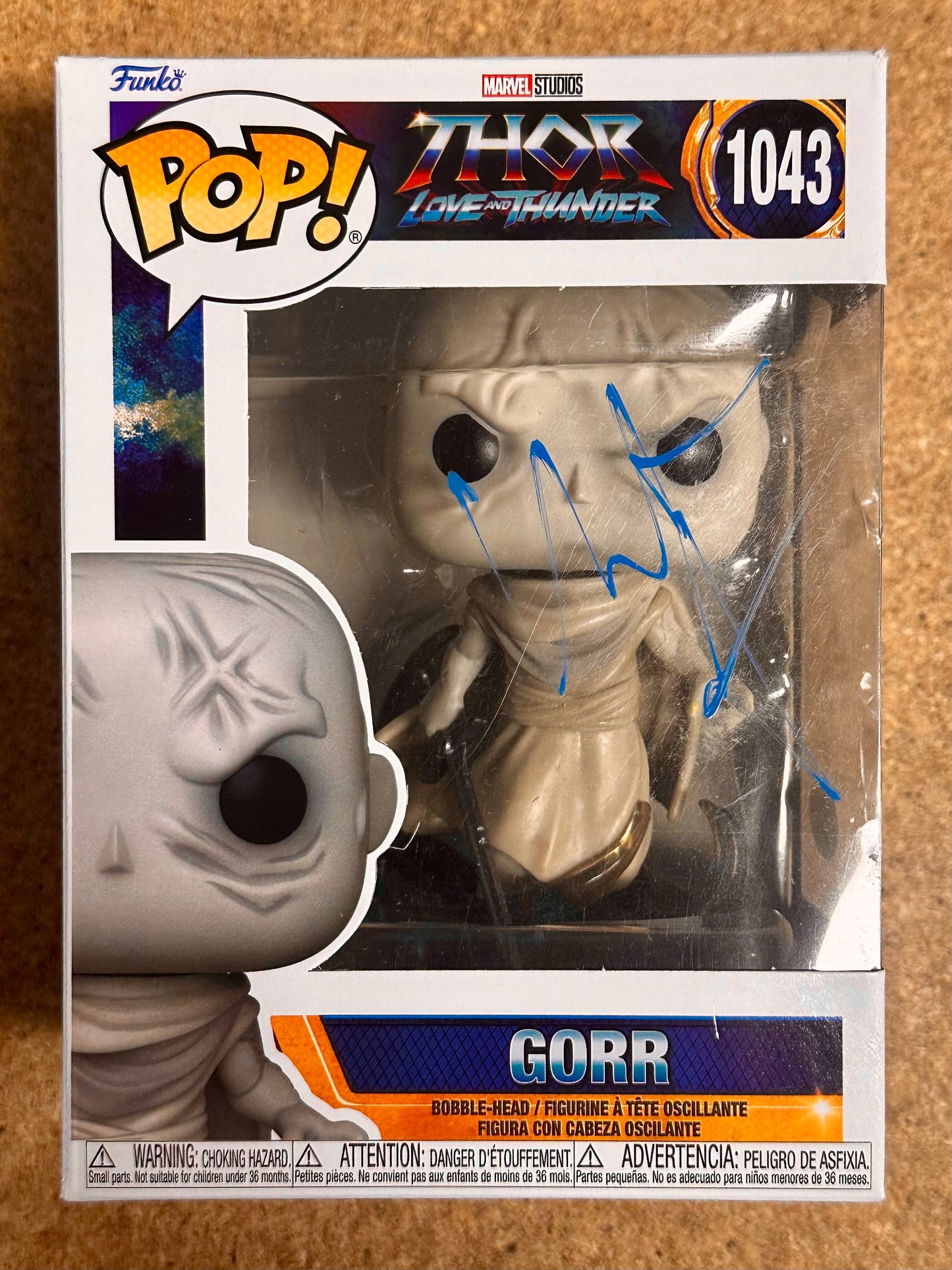 Christian Bale Signed Gorr The God Butcher Thor Funko Pop! #1043 With JSA COA