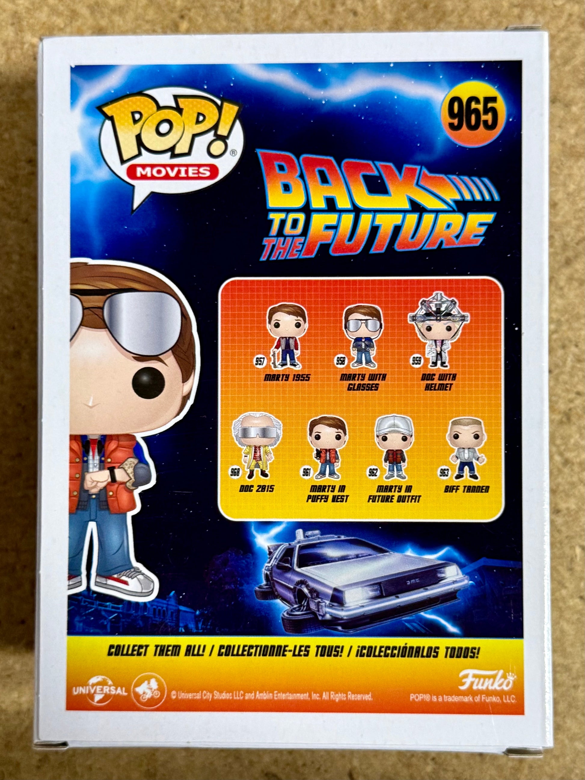 Funko Pop! Movies Marty McFly Checking Watch #965 Back to The Future SDCC 2020 Summer Con Exclusive