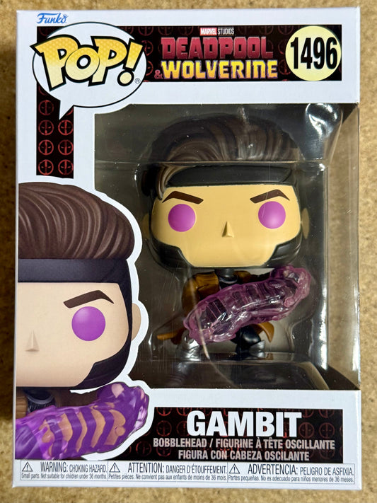 Funko Pop! Marvel Gambit With Cards #1496 MCU Deadpool & Wolverine 2024