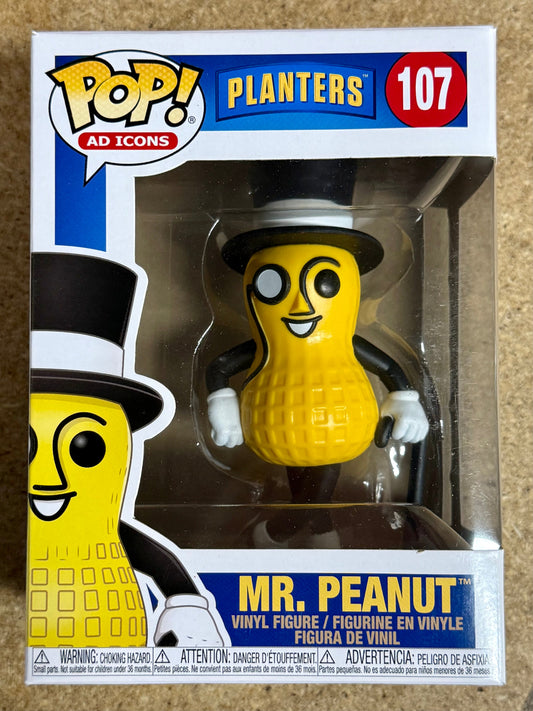 Funko Pop! Ad Icons Mr. Peanut #107 Planters Peanuts Mascot 2020 Vaulted