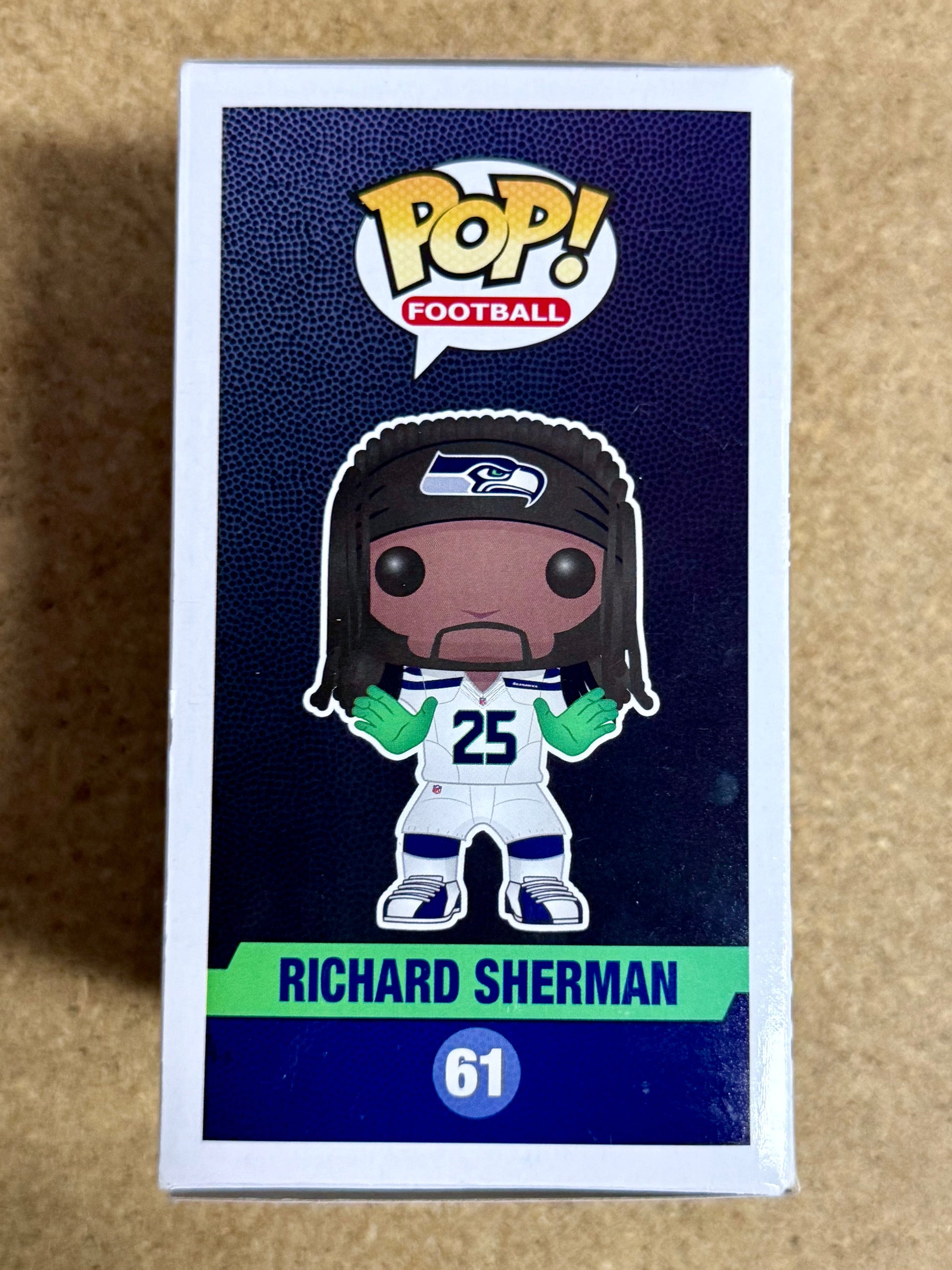 Richard Sherman Signed NFL Seattle Seahawks Vaulted Funko Pop! #61 With JSA COA