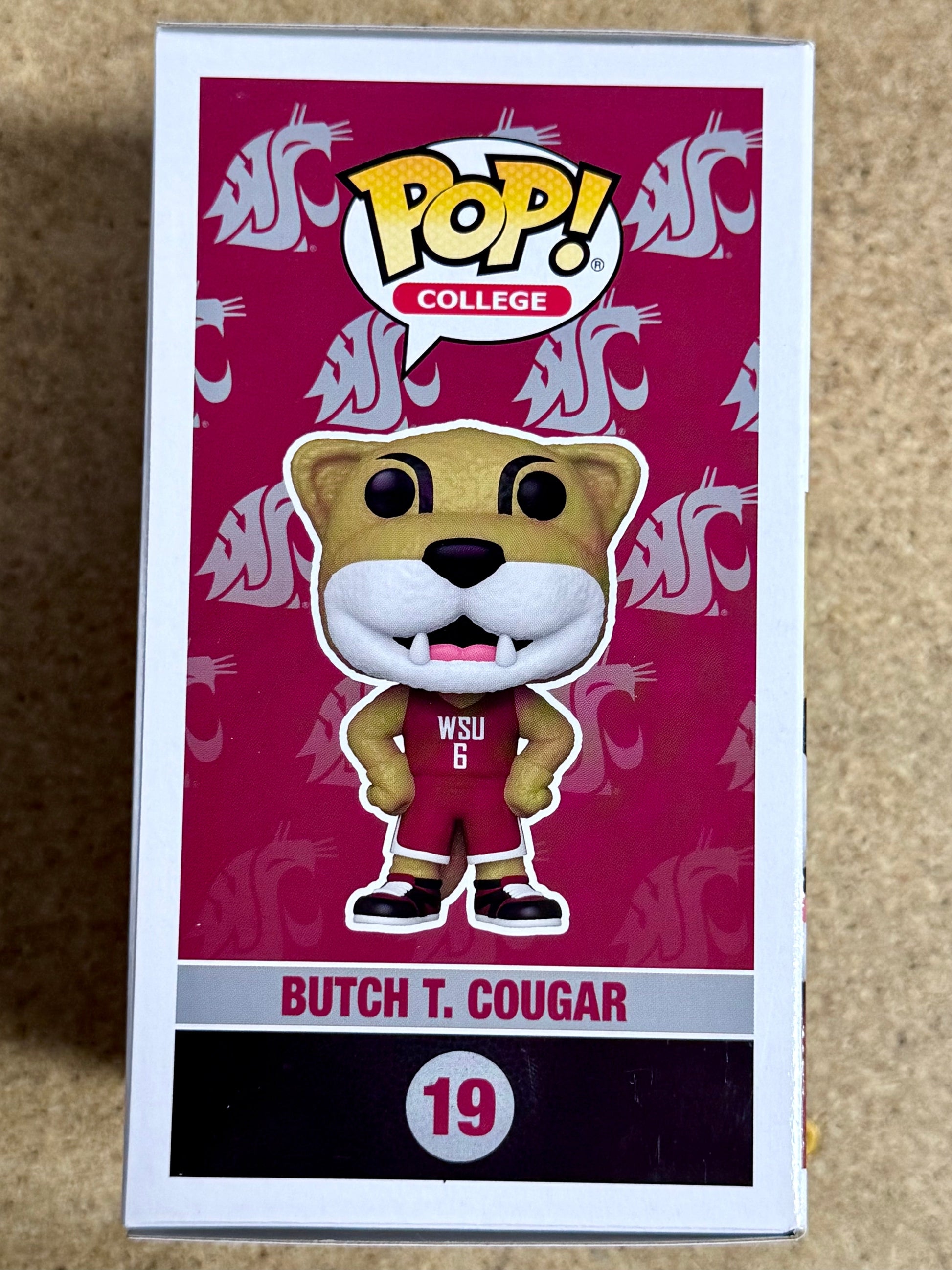 Ryan Leaf Signed NCAA Butch Cougar #19 WSU Washington State Funko Pop W/ JSA COA