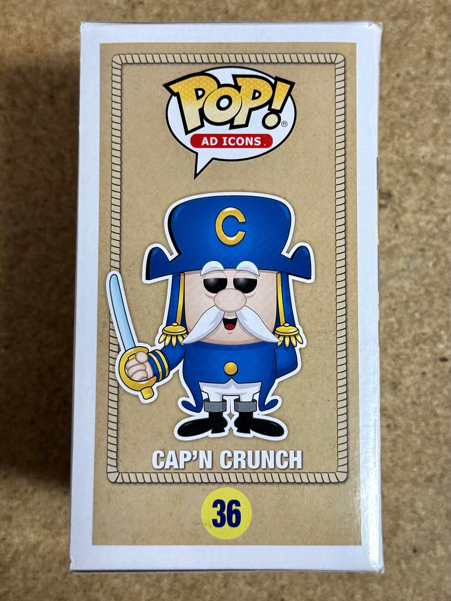 Funko Pop! Ad Icons Cap’n Crunch With Sword #36 Quaker Oats 2018
