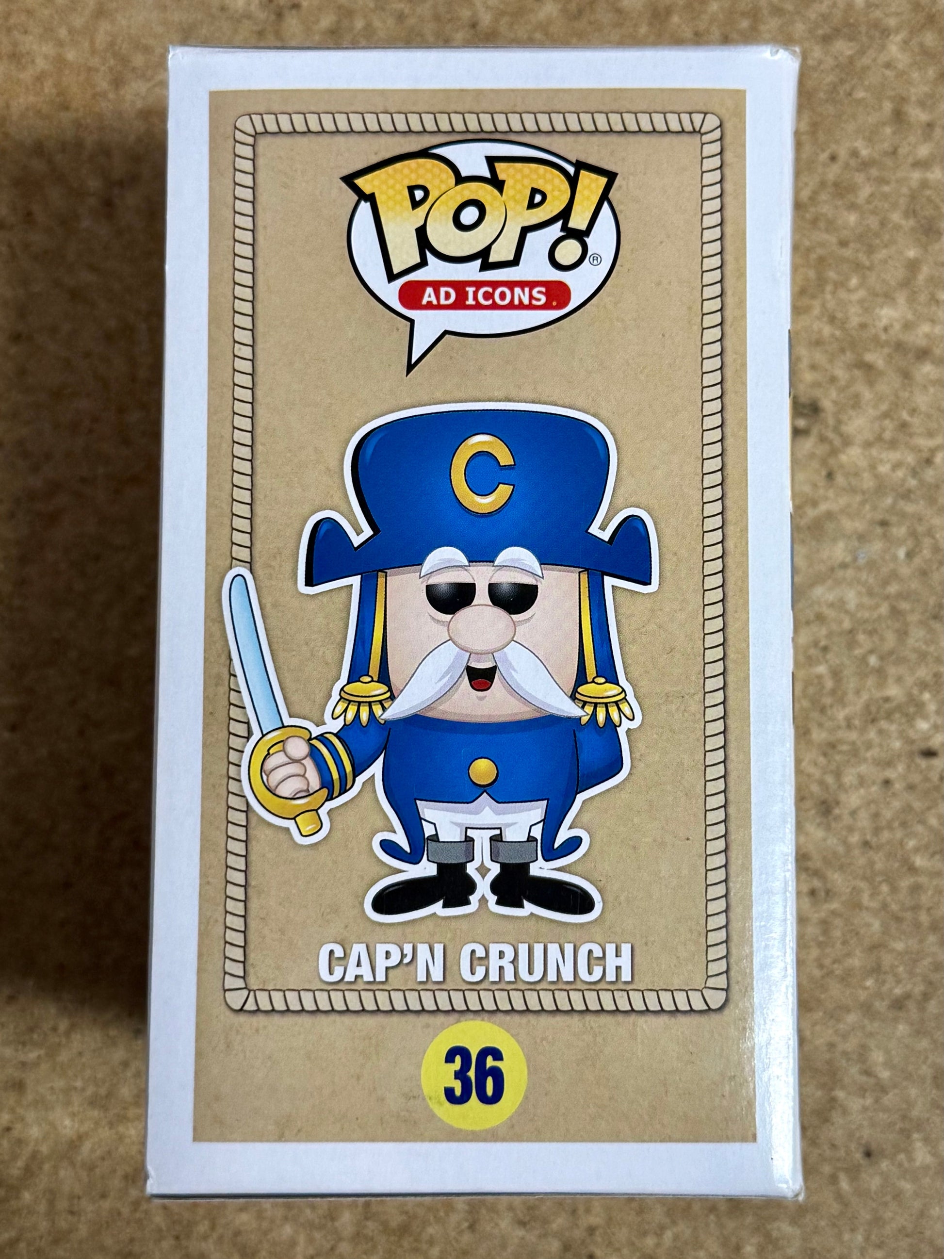 Funko Pop! Ad Icons Cap’n Crunch With Sword #36 Quaker Oats 2018