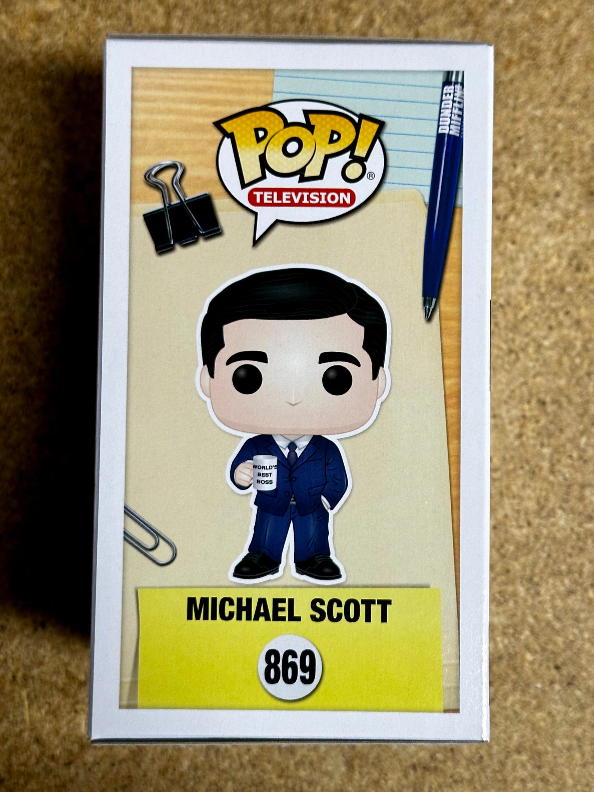 Funko Pop! Television Michael Scott With Mug #869 The Office Dunder Mifflin 2024