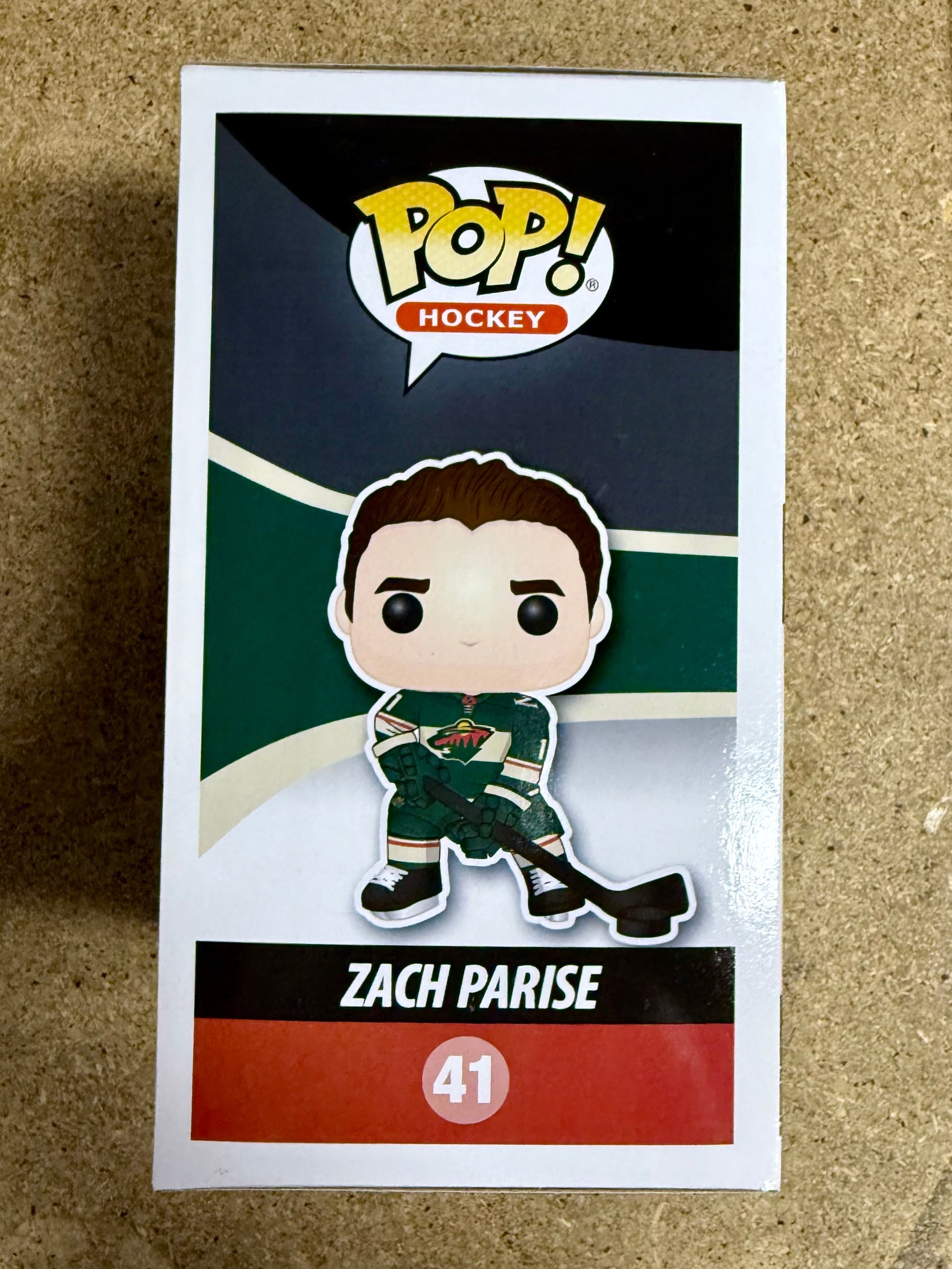 Zach Parise Signed NHL Minnesota Wild Vaulted Funko Pop! #41 With JSA COA 2018