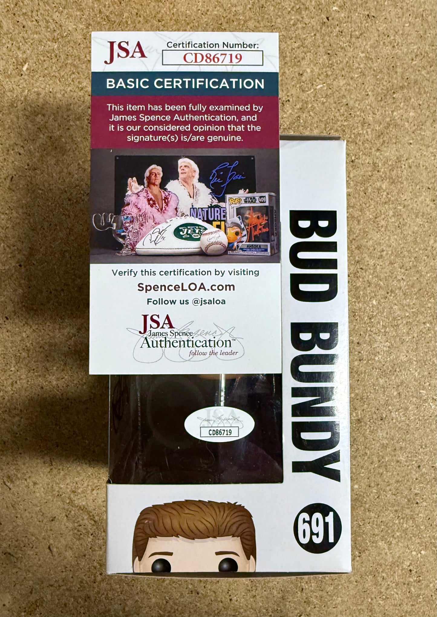 David Faustino Signed Married With Children Bud Bundy Funko Pop! #691 With JSA COA