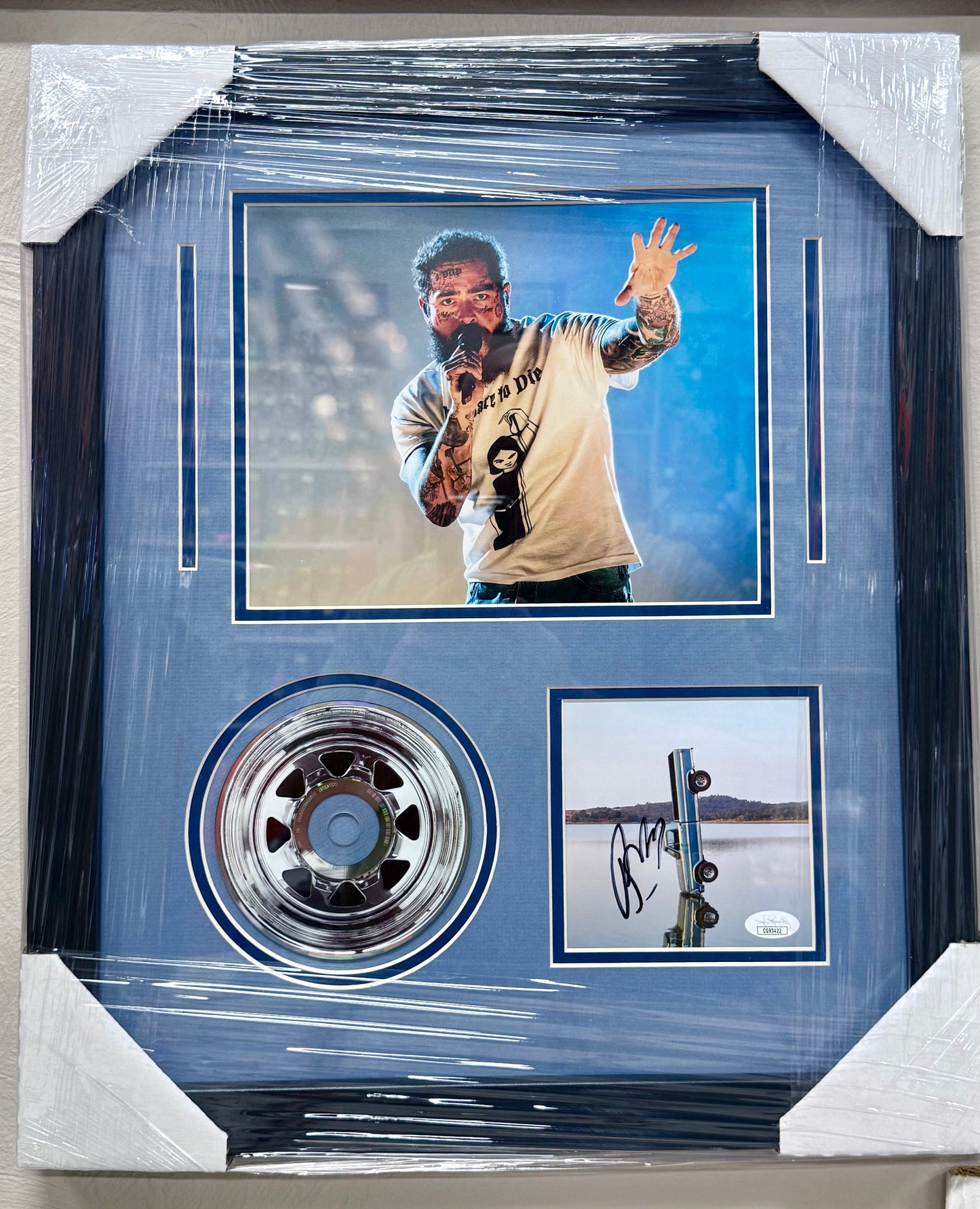 Post Malone Signed Country Album “F-1 Trillion” Custom Framed CD Booklet With JSA COA