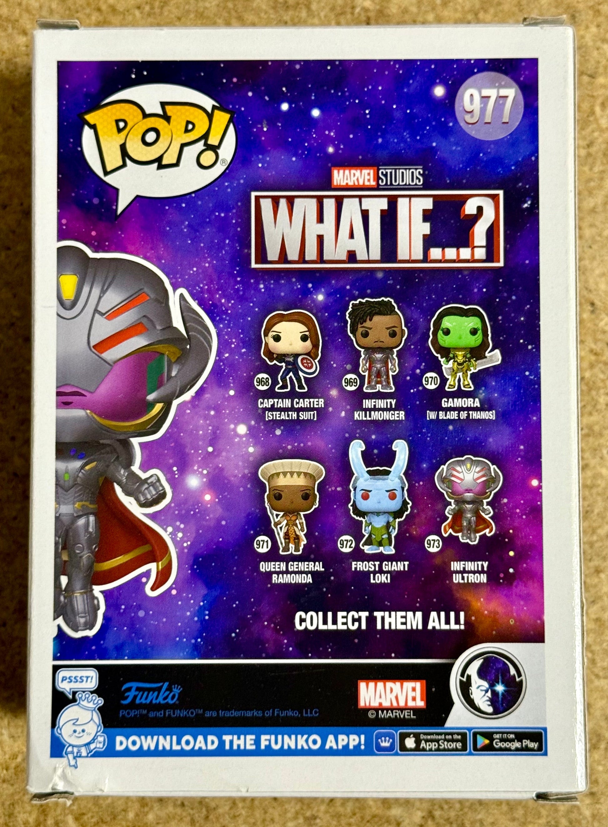 Funko Pop! Marvel Metallic Infinity Ultron #977 What If? 2021 Exclusive
