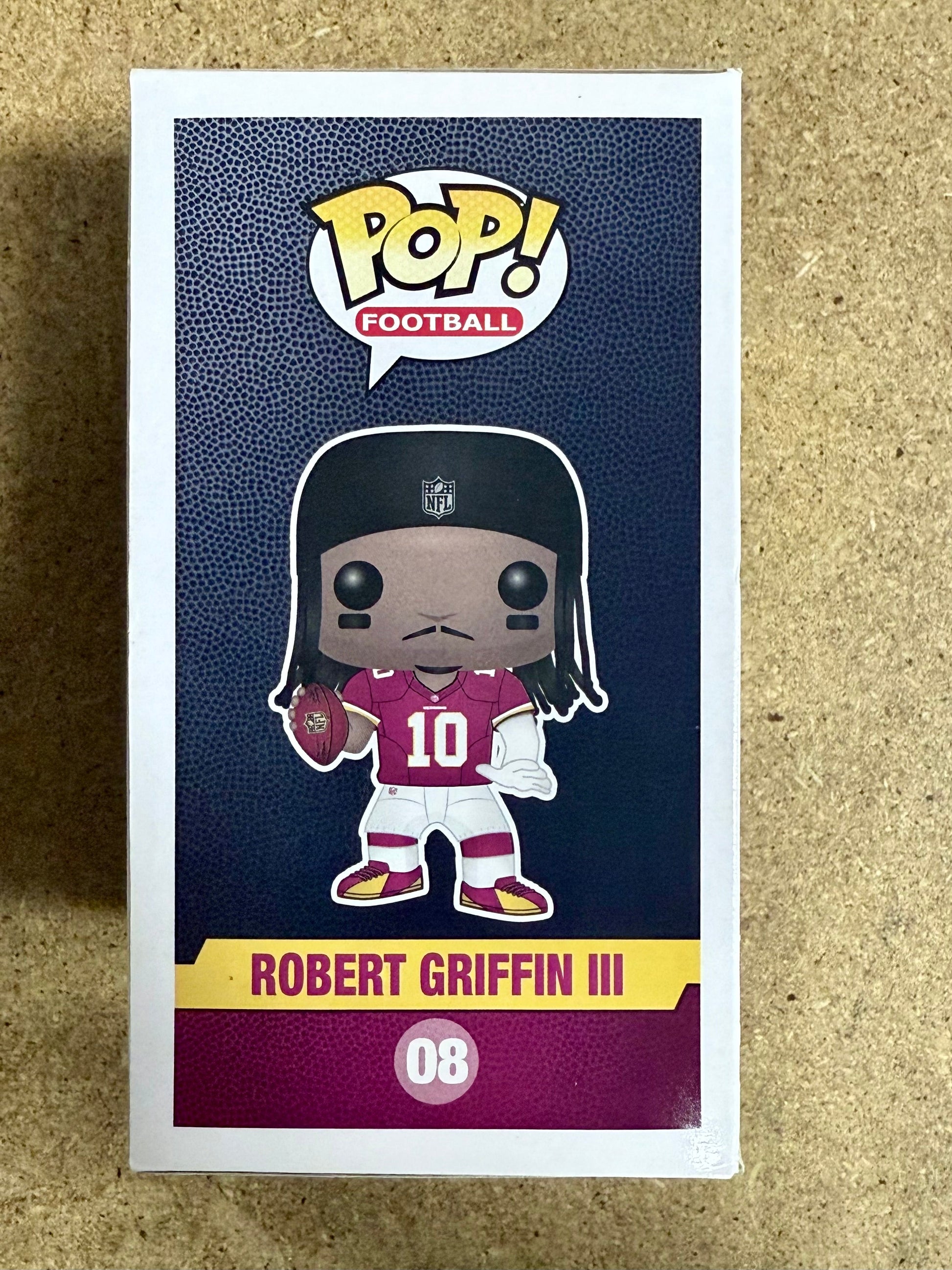 Robert Griffin III (RG3) Signed NFL Washington Redskins Retired Funko Pop! #08 With JSA COA