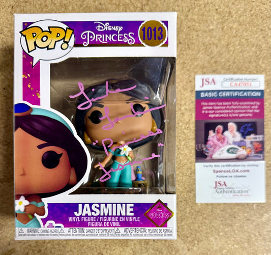 Linda Larkin Signed Princess Jasmine Funko Pop! #1013 Disney Aladdin JSA COA