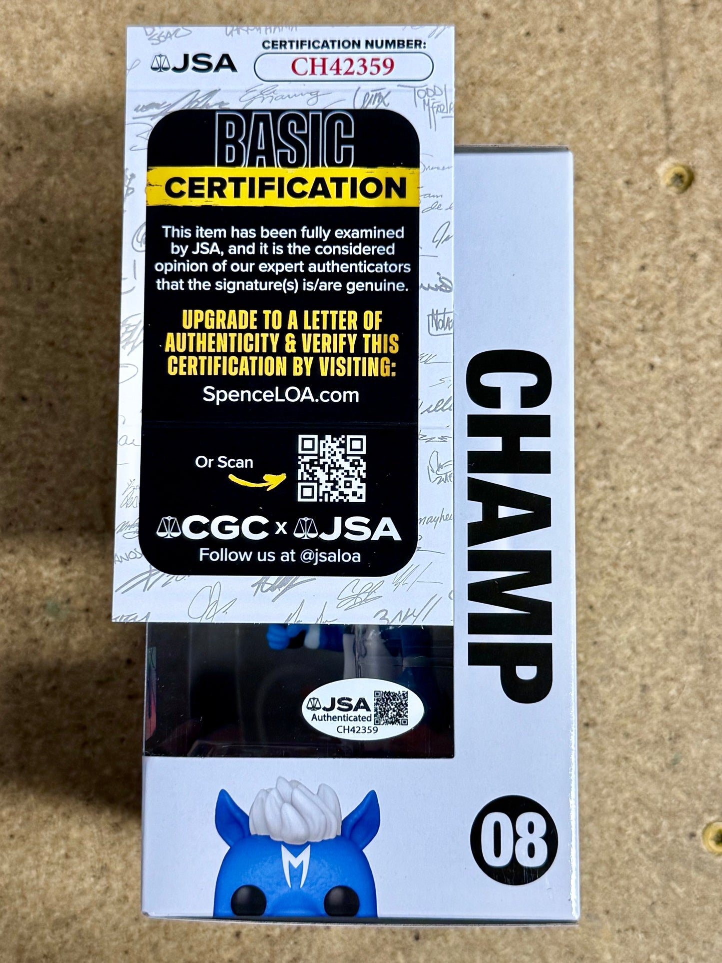 Mark Cuban Signed NBA Dallas Mavericks Mascot Champ Funko Pop! #08 With JSA COA