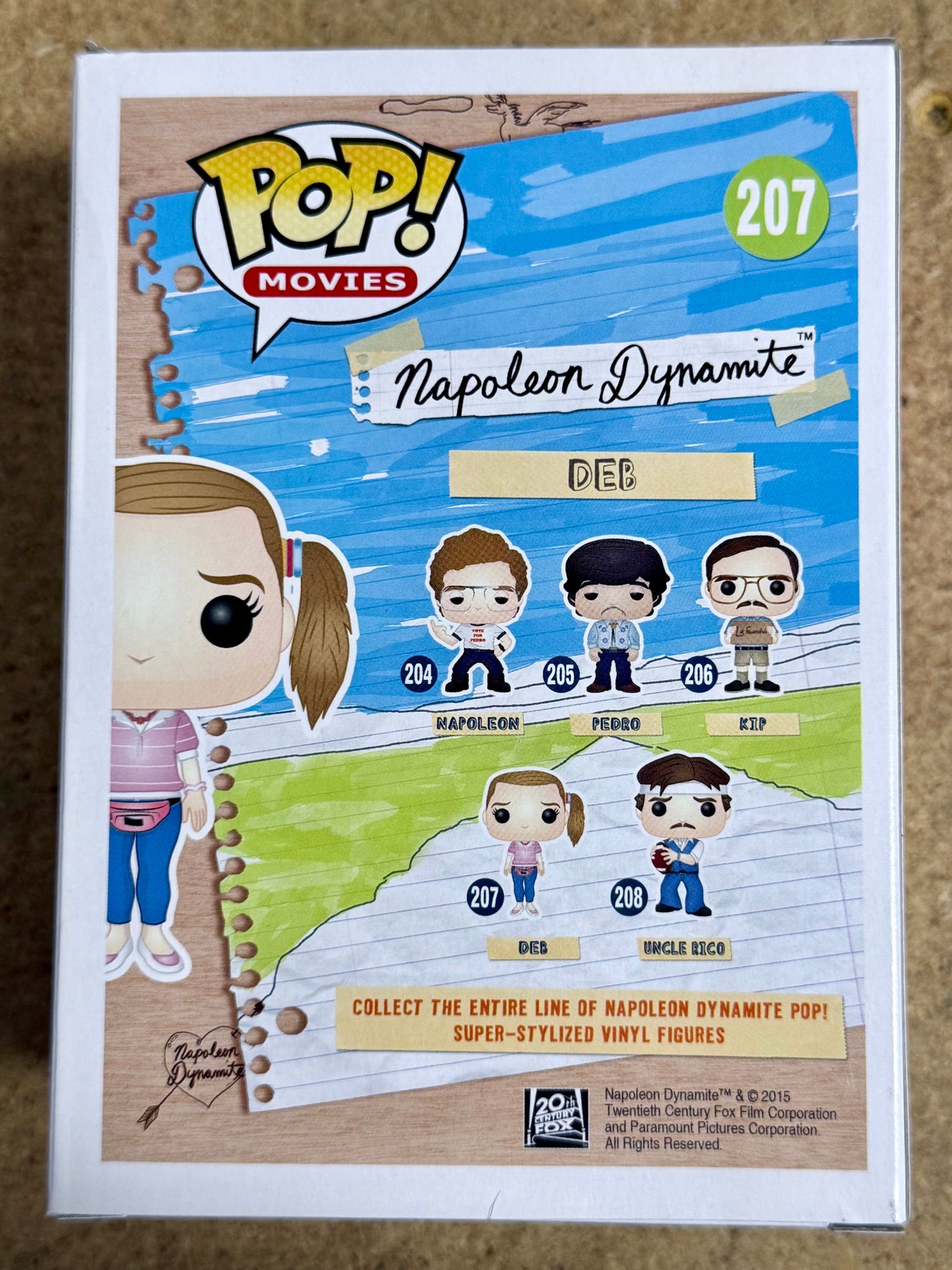 Funko Pop! Movies Deb #207 Napoleon Dynamite 2015 Vaulted