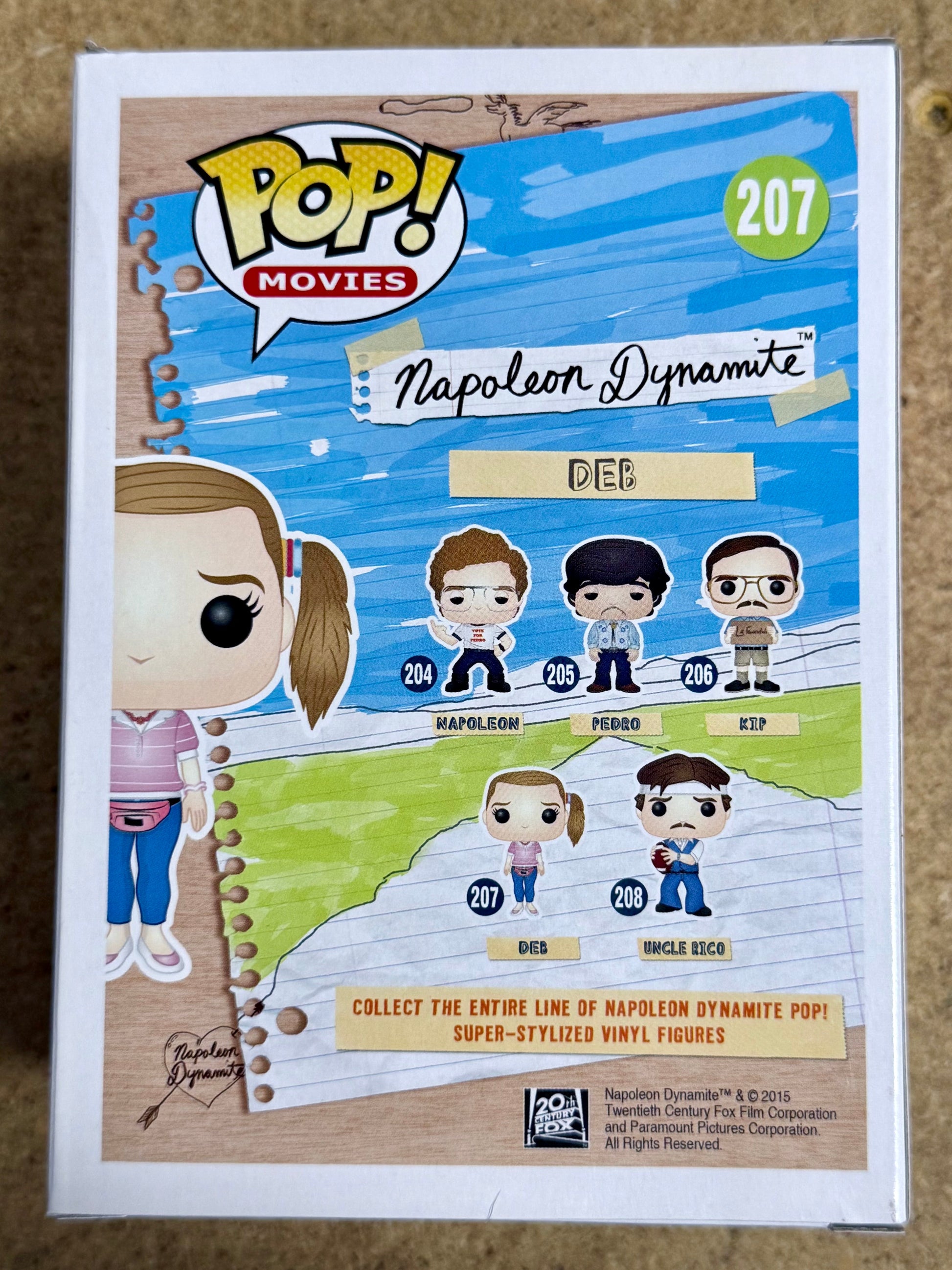 Funko Pop! Movies Deb #207 Napoleon Dynamite 2015 Vaulted