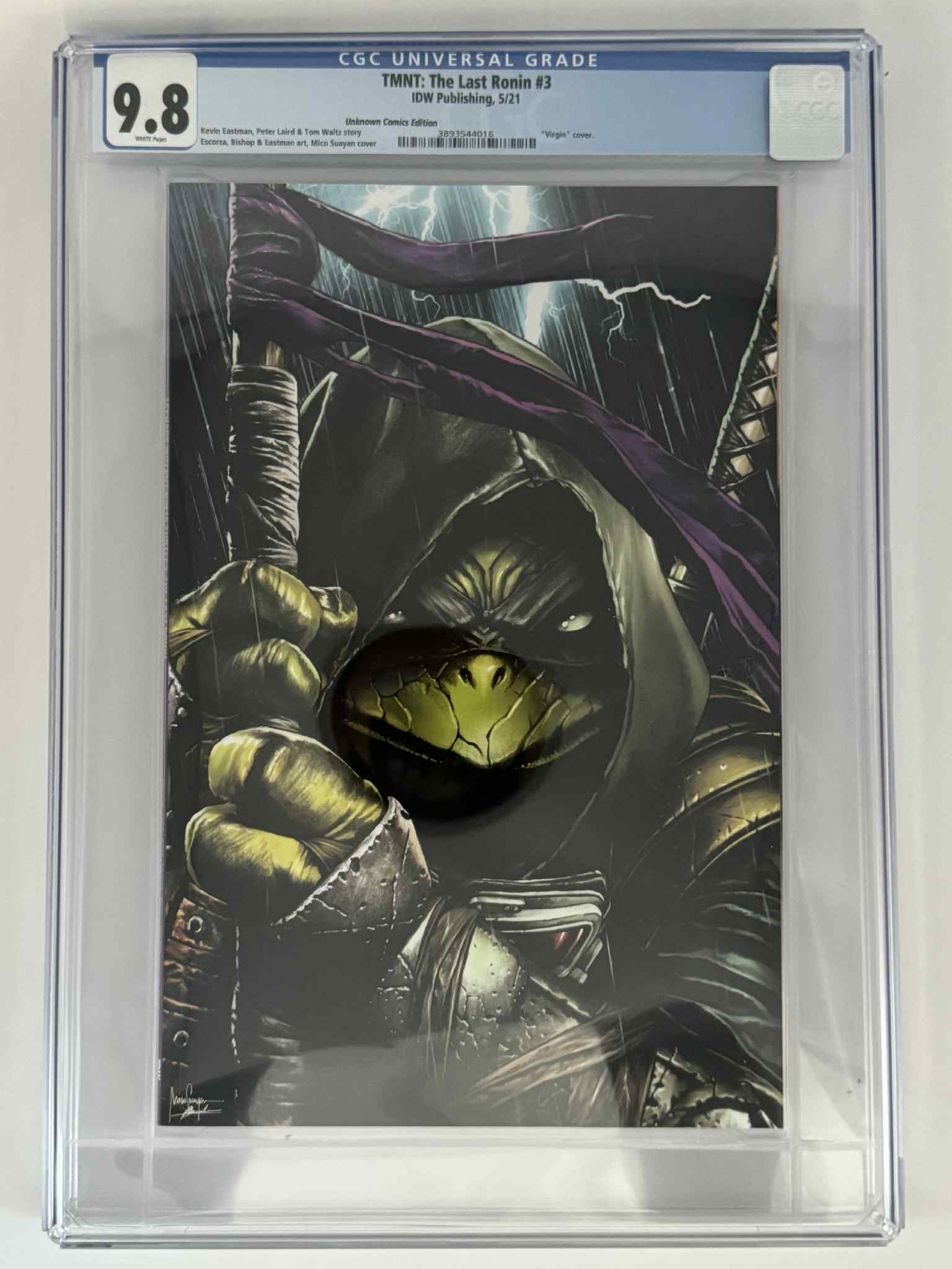 TMNT: The Last Ronin #3 CGC 9.8 Blue Label Suayan Exclusive Virgin Var