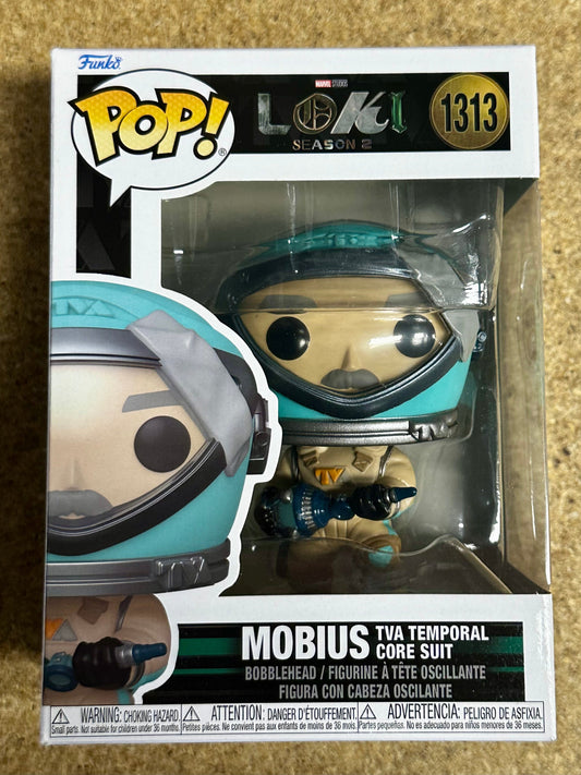 Funko Pop! Marvel Mobius (TVA Temporal Core Suit) #1313 Disney + Loki S2 2023