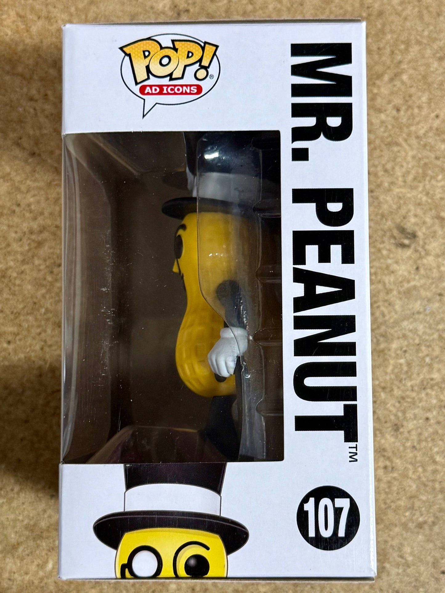 Funko Pop! Ad Icons Mr. Peanut #107 Planters Peanuts Mascot 2020 Vaulted