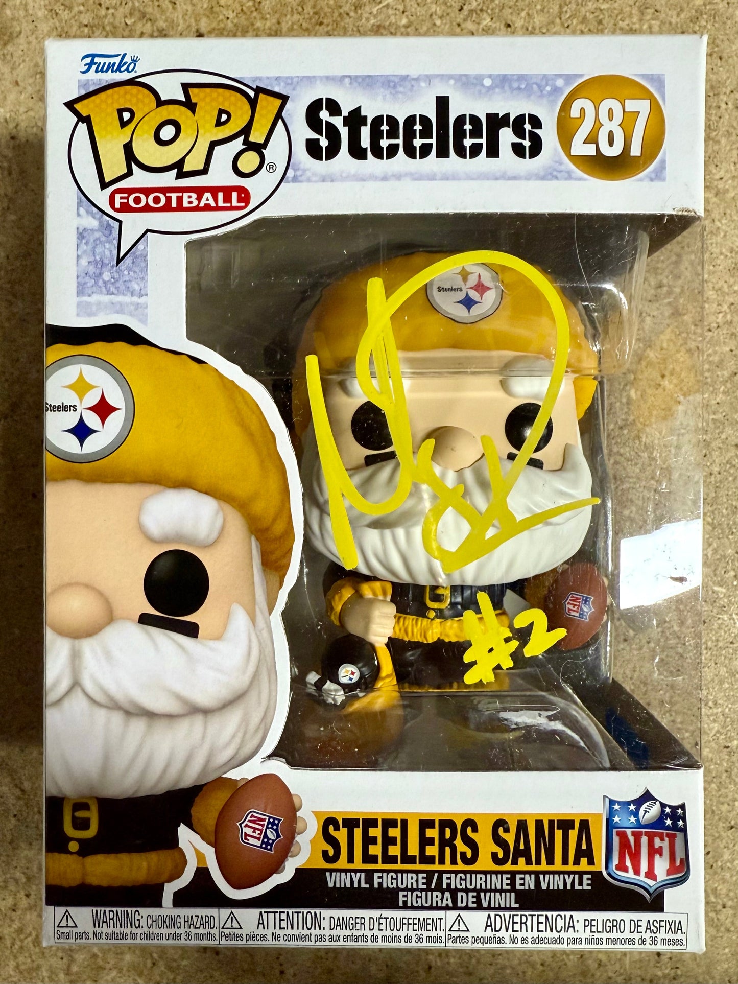 Mason Rudolph Signed NFL Pittsburgh Steelers Santa Funko Pop! #287 With JSA COA
