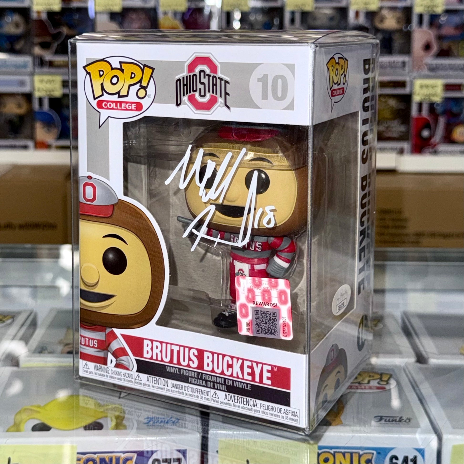 Will Howard National Champ 2025 QB Signed Ohio State Funko Pop! #10 With JSA COA