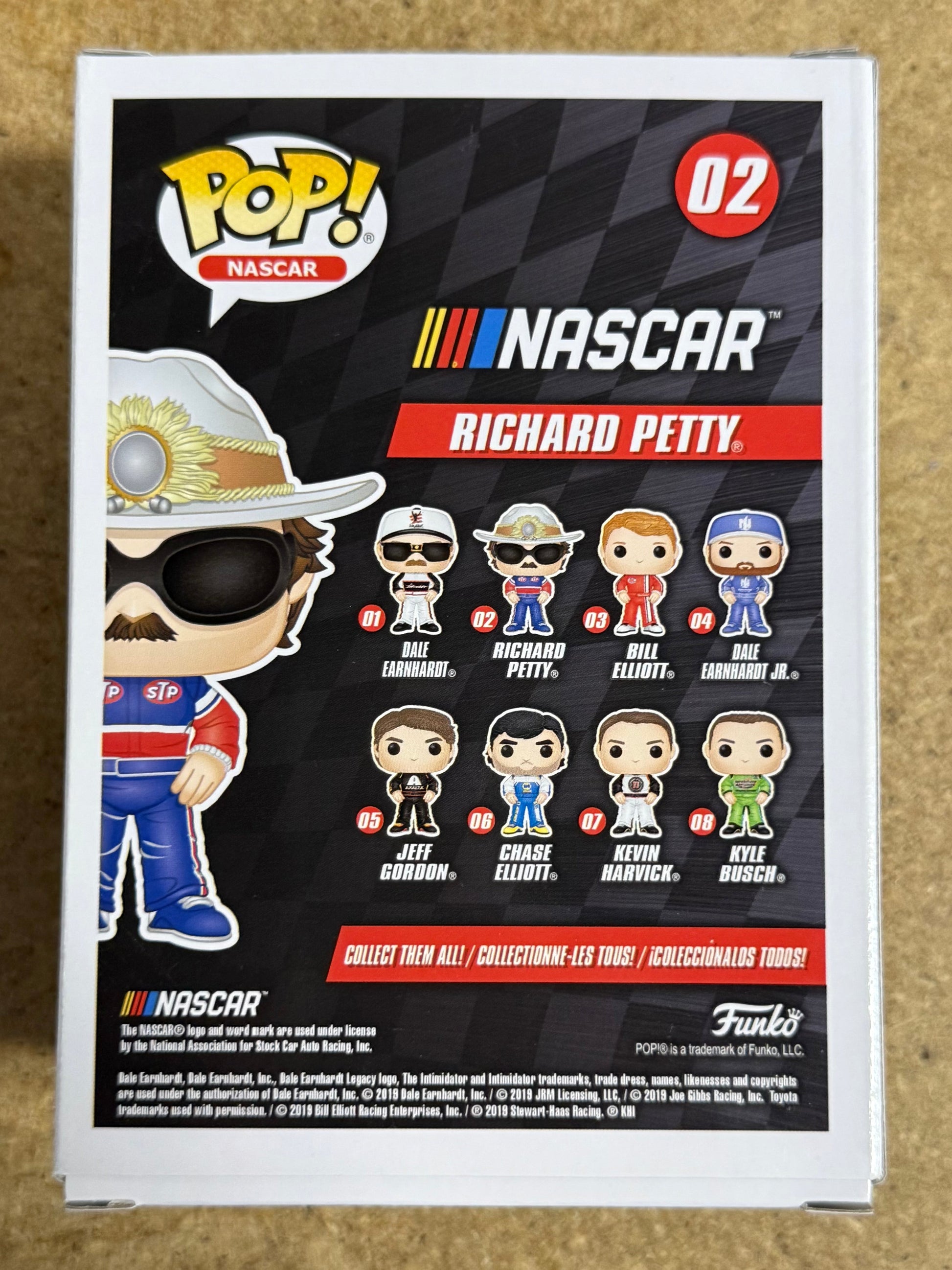 Richard “The King” Petty & Son Kyle NASCAR Signed Funko Pop! #02 With JSA COA