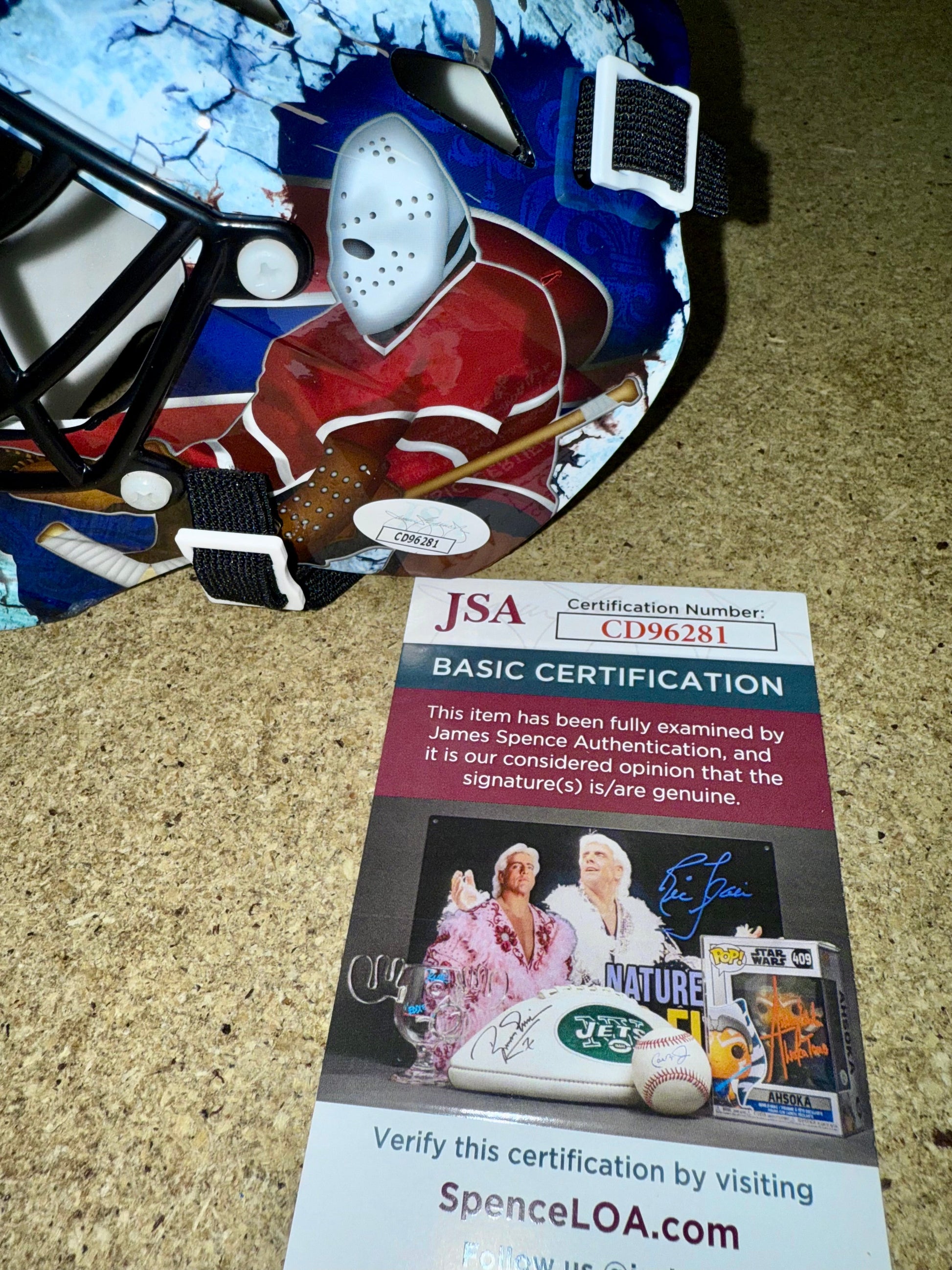 HOF Patrick Roy Signed Montreal Canadiens Mini Goalie Mask With JSA COA