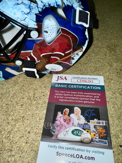 HOF Patrick Roy Signed Montreal Canadiens Mini Goalie Mask With JSA COA