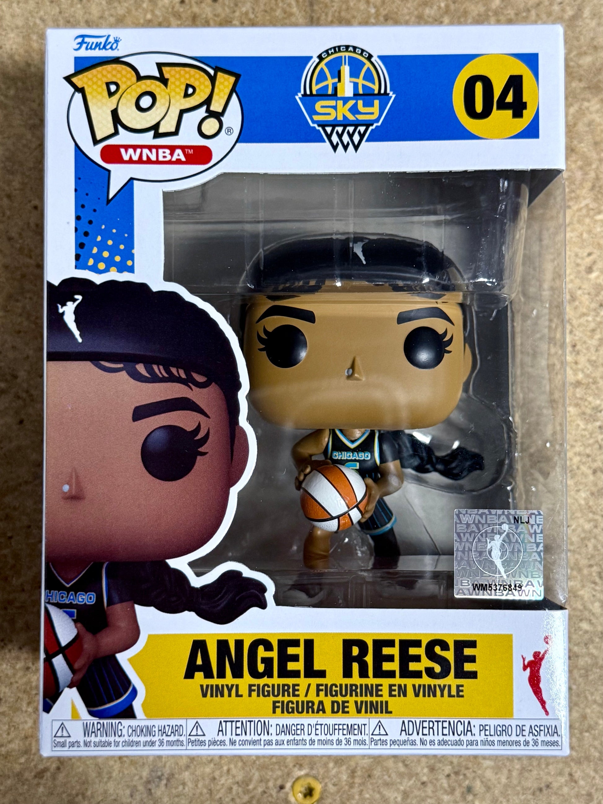 Funko Pop! Basketball Angel Reese #04 WNBA Chicago Sky LSU Bayou Barbie