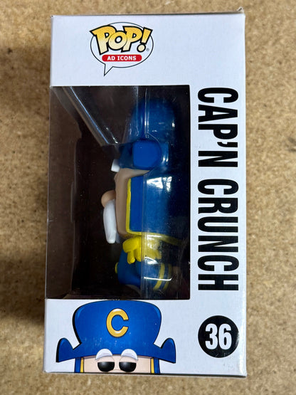 Funko Pop! Ad Icons Cap’n Crunch With Sword #36 Quaker Oats 2018