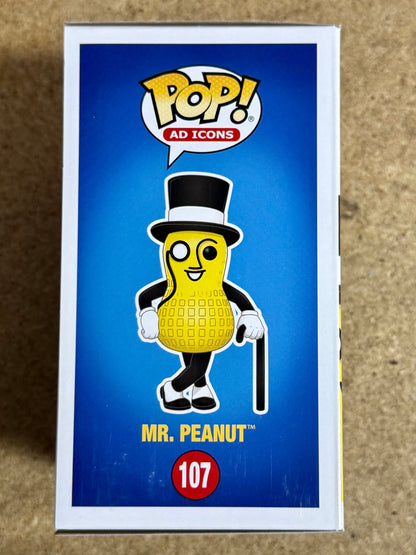 Funko Pop! Ad Icons Mr. Peanut #107 Planters Peanuts Mascot 2020 Vaulted
