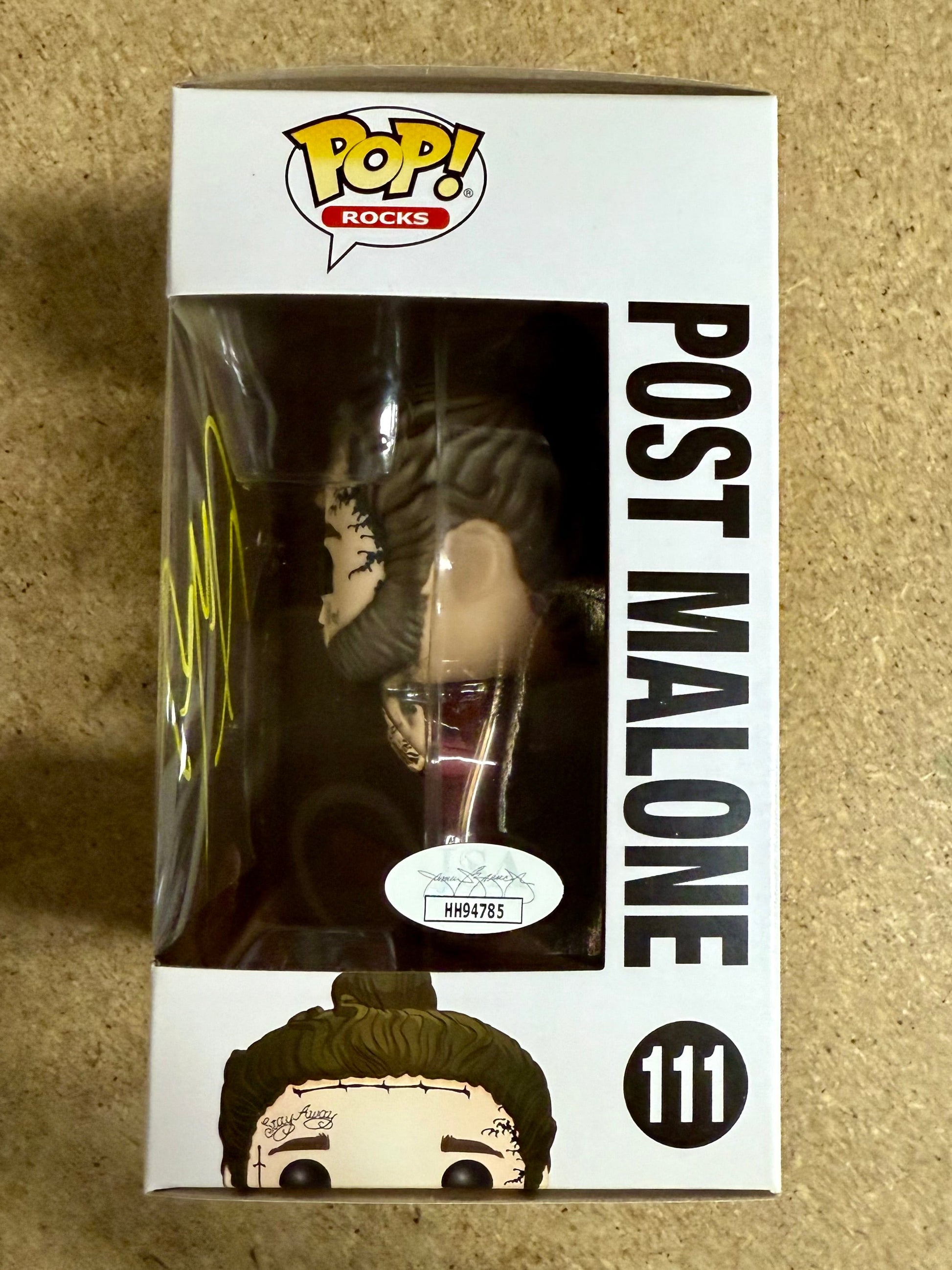 Post Malone Signed Vaulted Beerbongs And Bentleys Funko Pop! #111 With JSA COA
