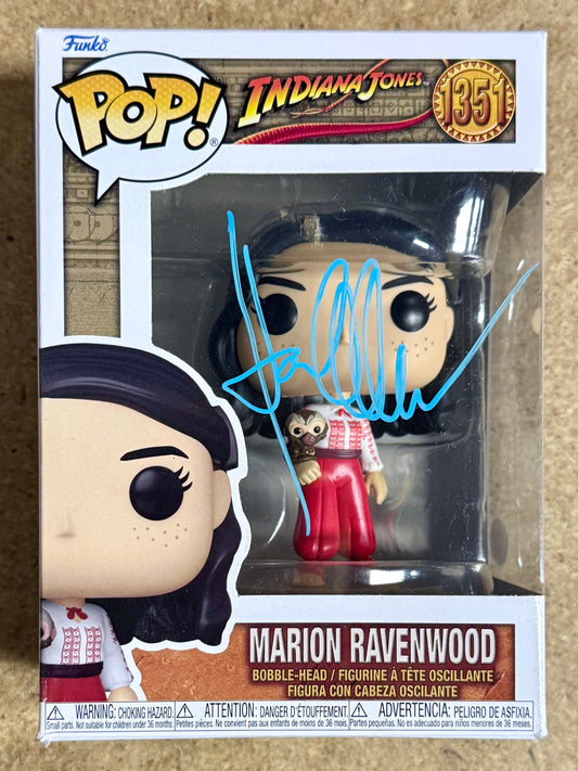 Karen Allen Signed Marion Ravenwood Indiana Jones Funko Pop! #1351 With JSA COA