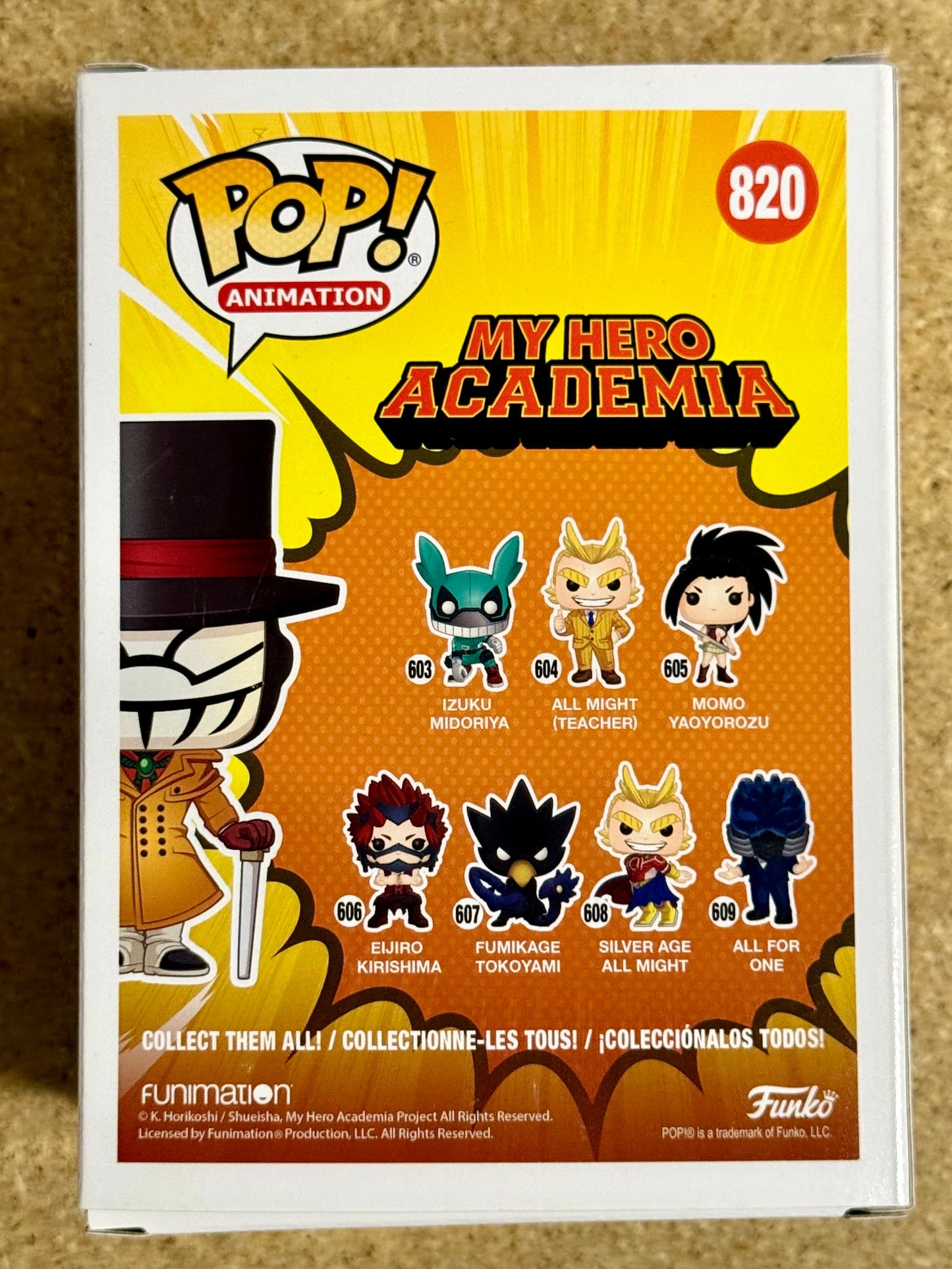 Funko Pop! Animation Mr. Compress #820 My Hero Academia NYCC 2020 Fall Con Vaulted Exclusive