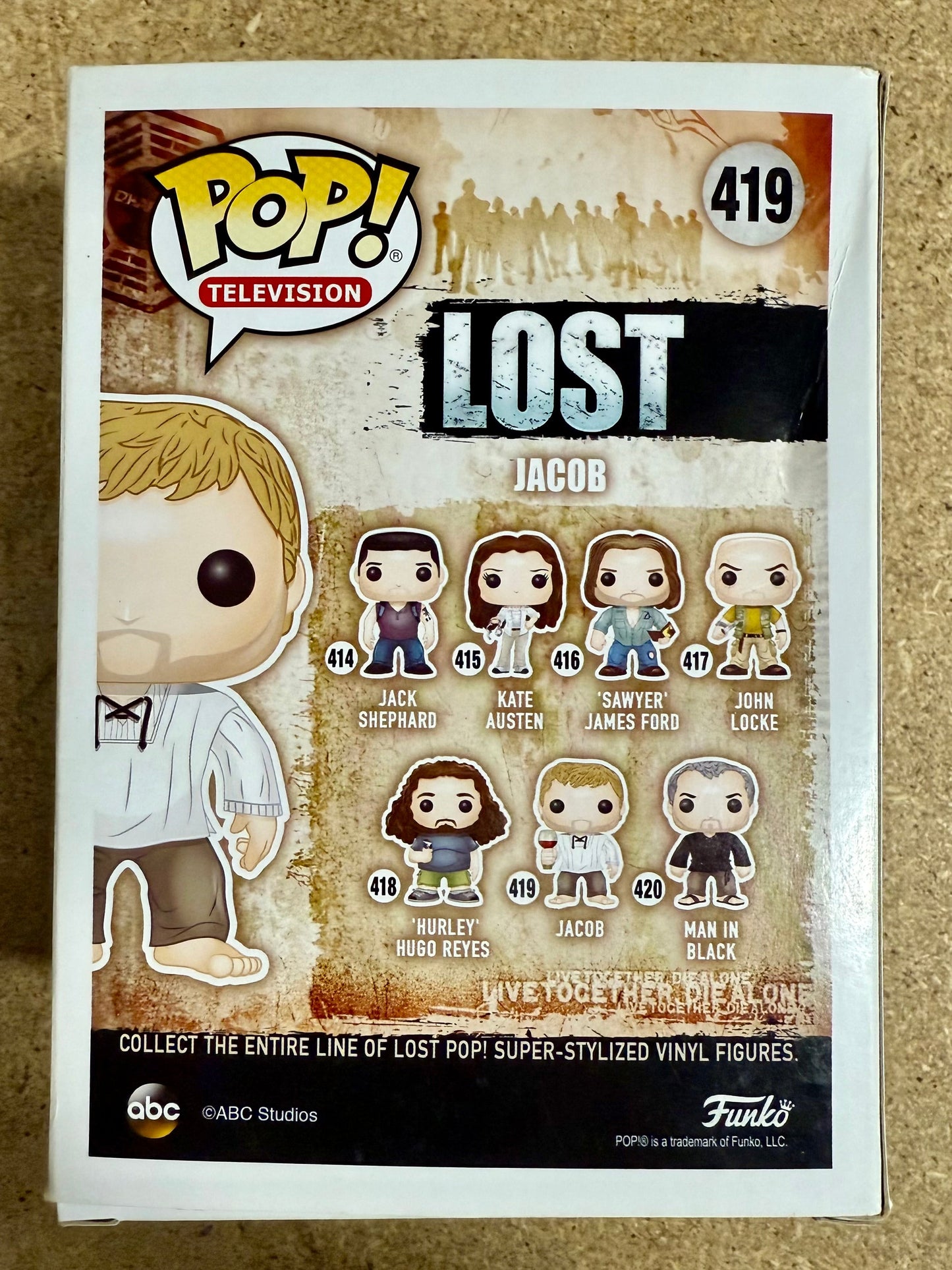 Mark Pellegrino Signed LOST Jacob Vaulted Funko Pop! #419 With JSA COA