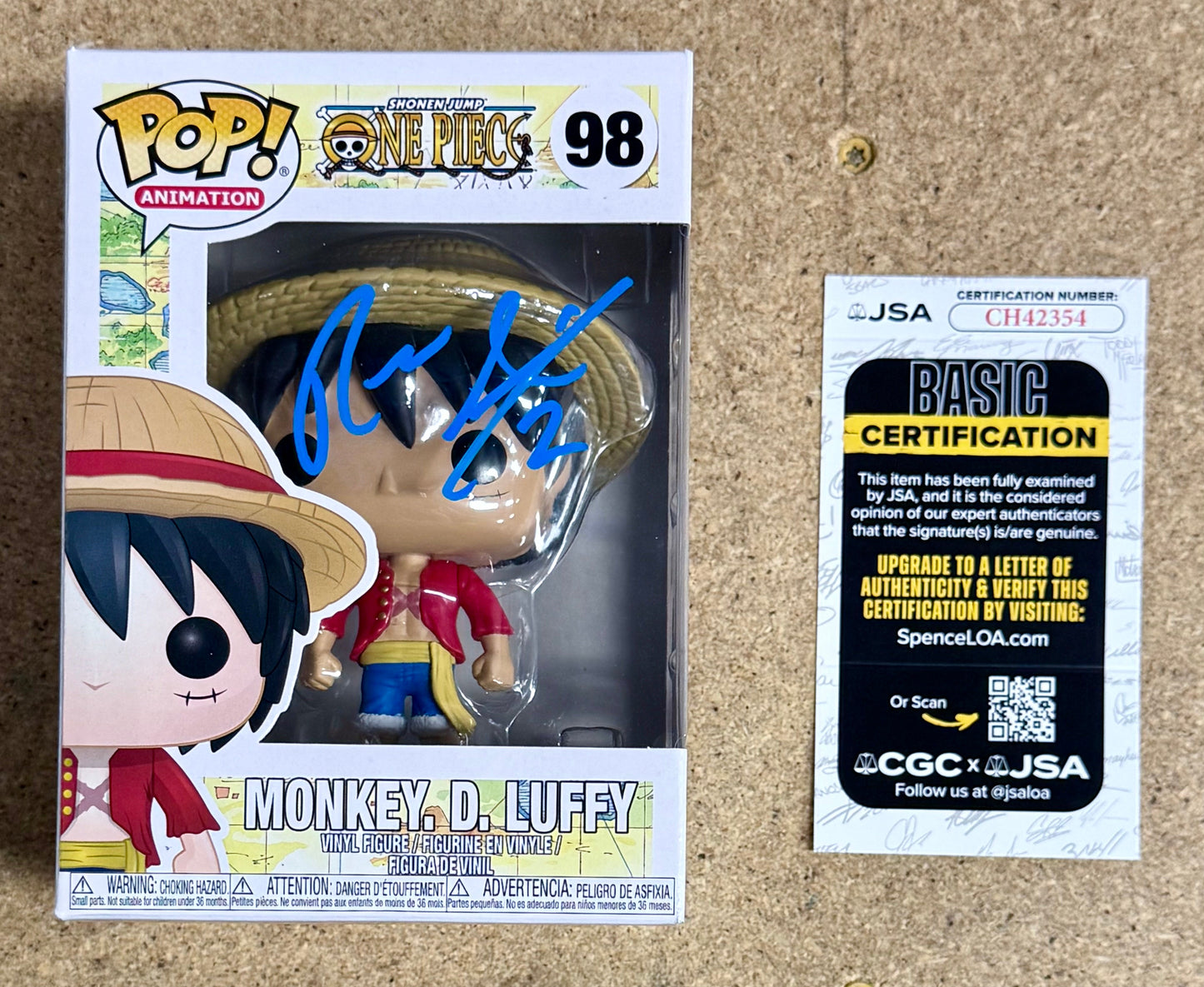 Reese Alexiades (Savannah Bananas) Signed Monkey D. Luffy Funko Pop! #98 JSA COA