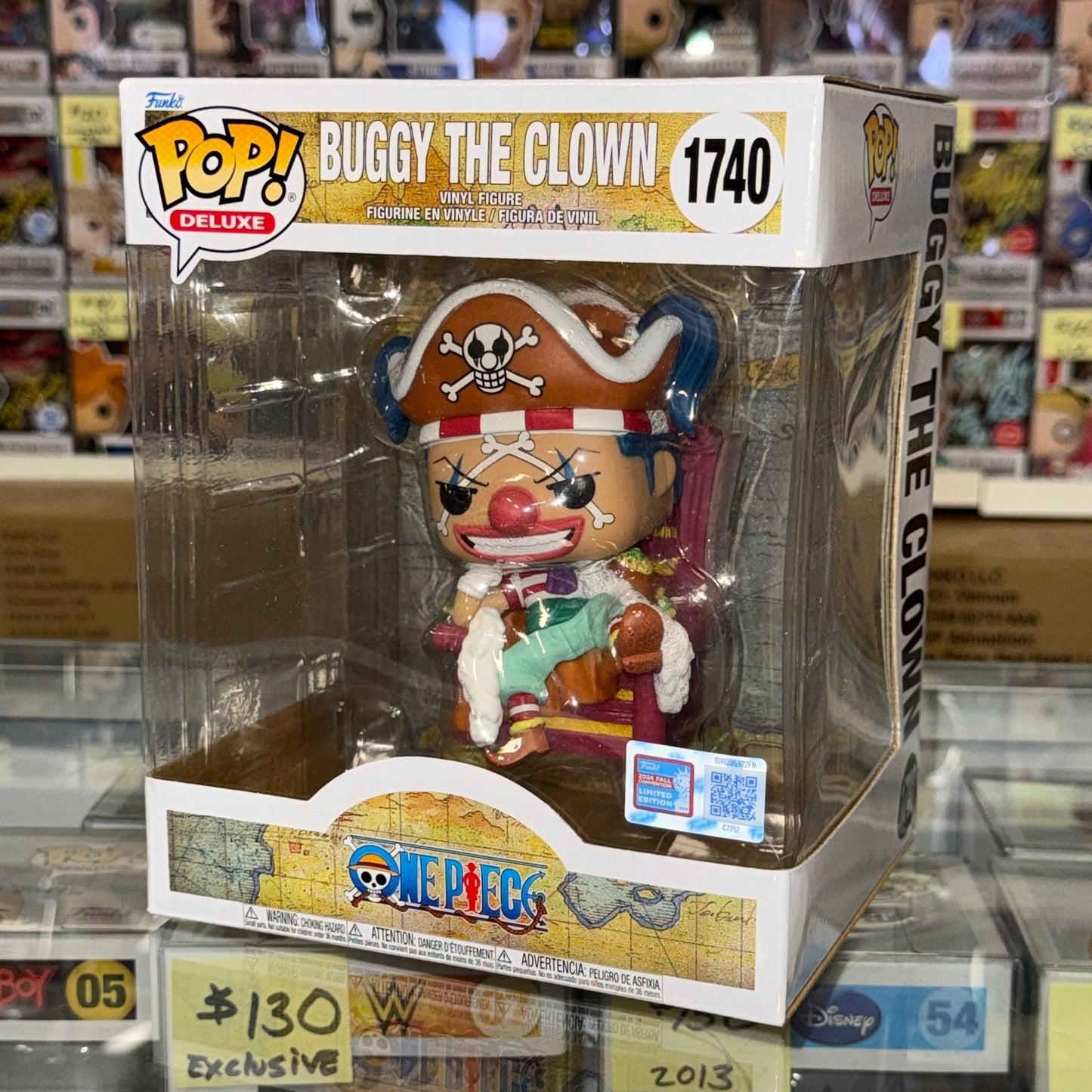Funko Pop! Animation Buggy The Clown #1740 One Piece NYCC 2024 Fall Con Exclusive