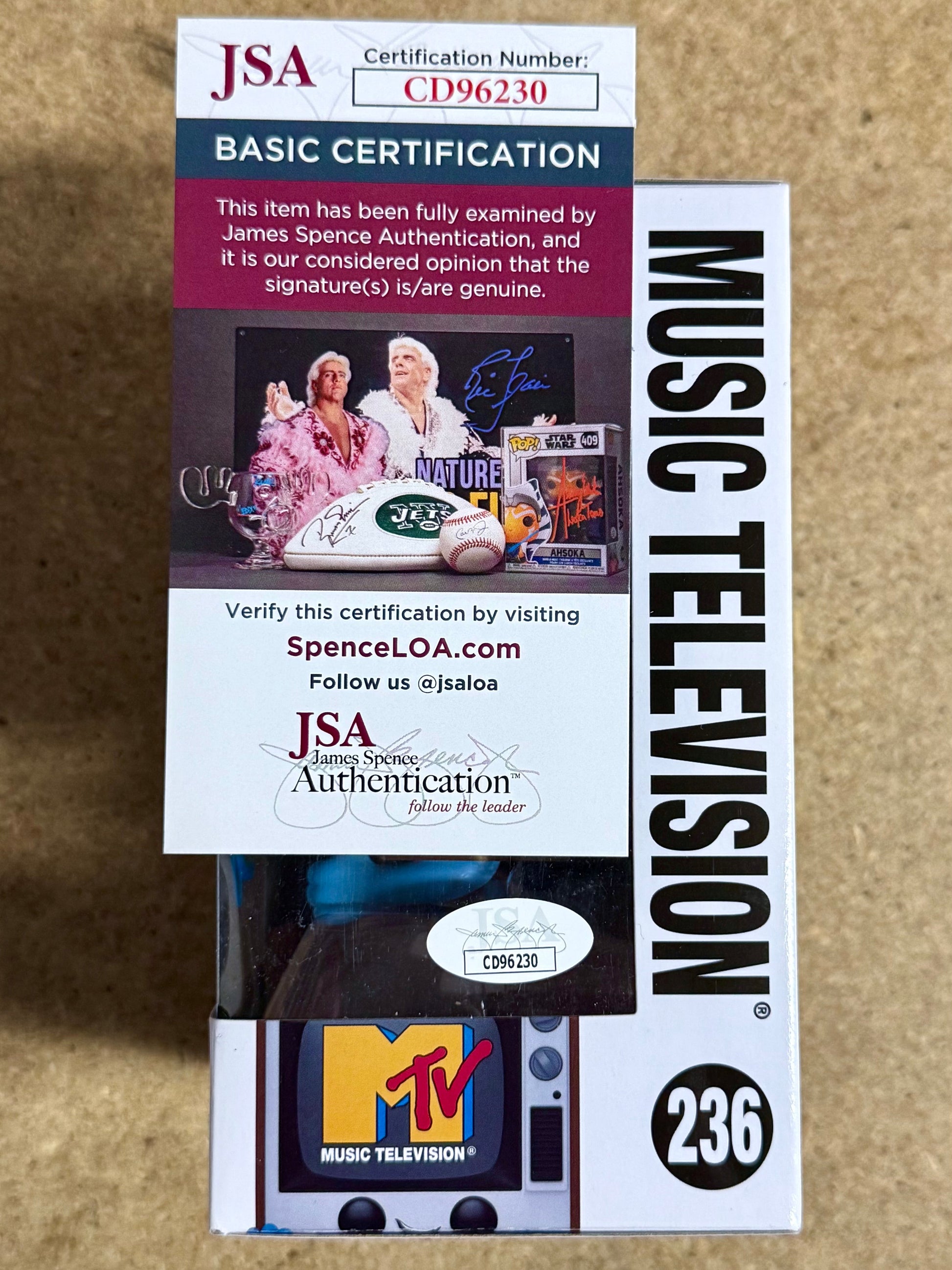 Musician Donny Osmond Signed 2024 MTV Funko Pop #236 With JSA COA