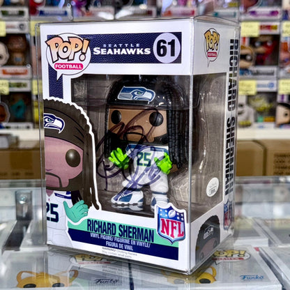 Richard Sherman Signed NFL Seattle Seahawks Vaulted Funko Pop! #61 With JSA COA