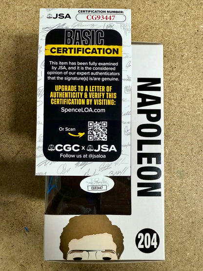 Jon Heder Signed Napoleon Dynamite Vaulted Funko Pop! #204 With JSA COA
