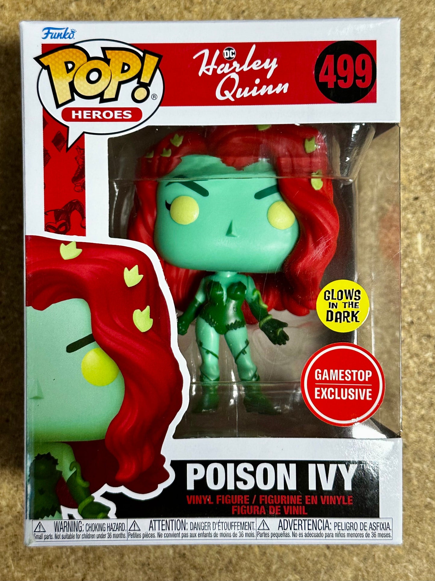 Funko Pop! DC Heroes Glow Poison Ivy #499 Animated Harley Quinn 2023 Exclusive