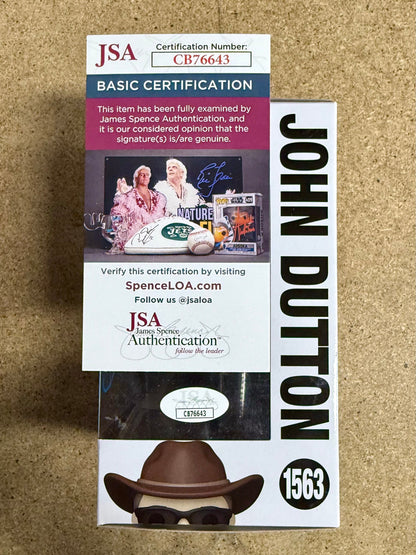 Kevin Costner Signed John Dutton Yellowstone Funko Pop! #1563 With JSA COA