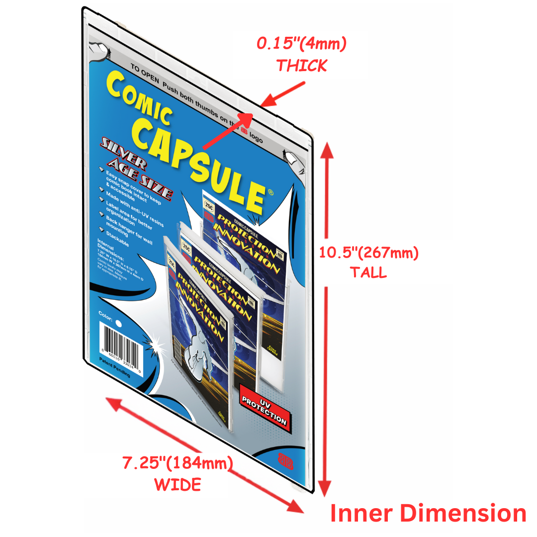 Clear SILVER Age Size ComicCapsule