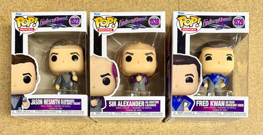 Funko Pop! Movies Jason Nesmith As Commander Peter Quincy Taggart, Sir Alexander As Doctor Lazarus & Fred Kwan as Tech Sergeant Chen Galaxy Quest Set Of 3