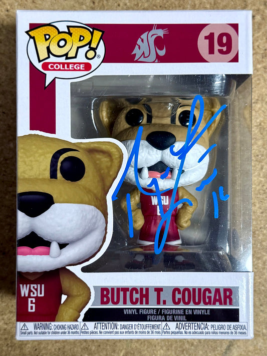 Ryan Leaf Signed NCAA Butch Cougar #19 WSU Washington State Funko Pop W/ JSA COA
