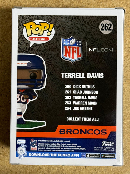 Funko Pop! Football Terrell Davis #262 NFL Denver Broncos Running Back 2024