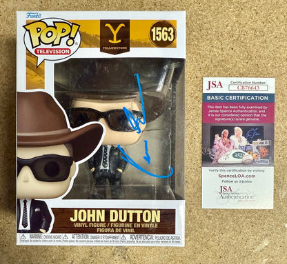 Kevin Costner Signed John Dutton Yellowstone Funko Pop! #1563 With JSA COA