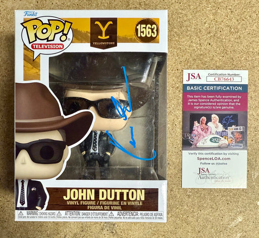 Kevin Costner Signed John Dutton Yellowstone Funko Pop! #1563 With JSA COA