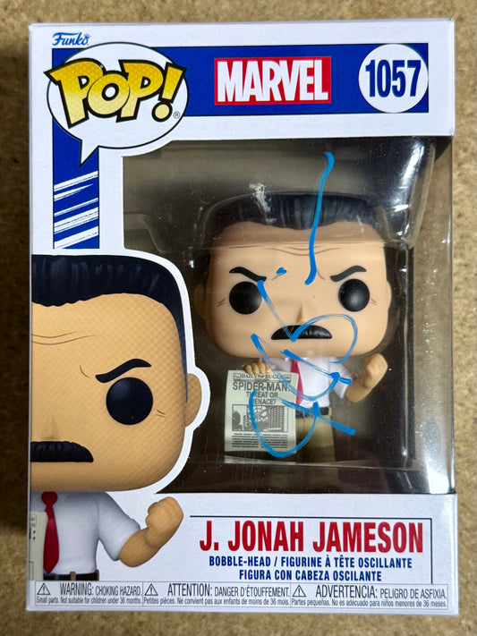 JK Simmons Signed J. Jonah Jameson Marvel Funko Pop #1057 Exclusive With JSA COA